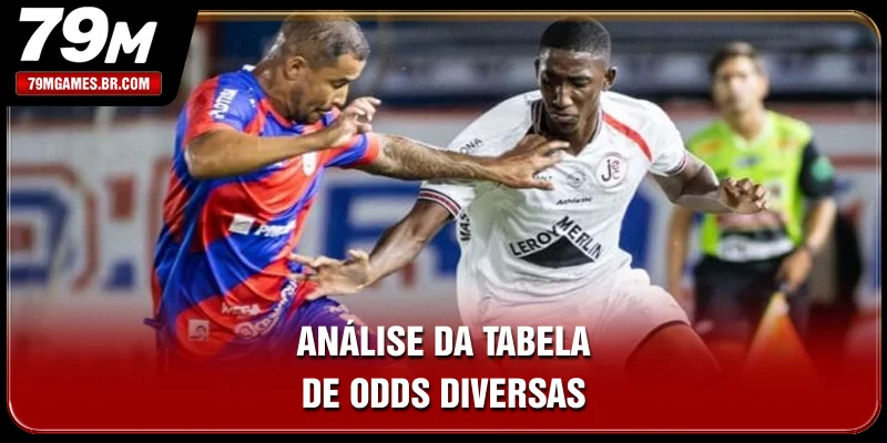 Análise da tabela de odds diversas