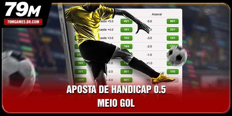 Aposta de handicap 0.5 (meio gol)