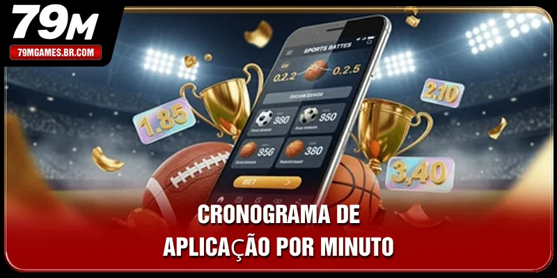 Cronograma de aplicação por minuto