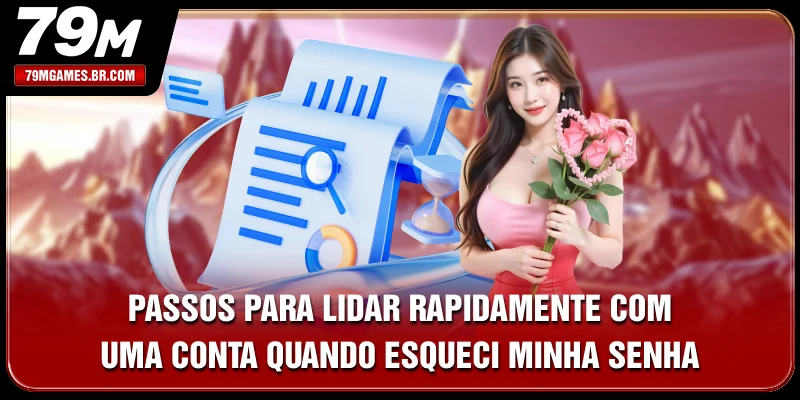 Passos para lidar rapidamente com uma conta quando esqueci minha senha