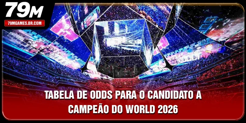 Tabela de odds para o candidato a campeão do World 2026