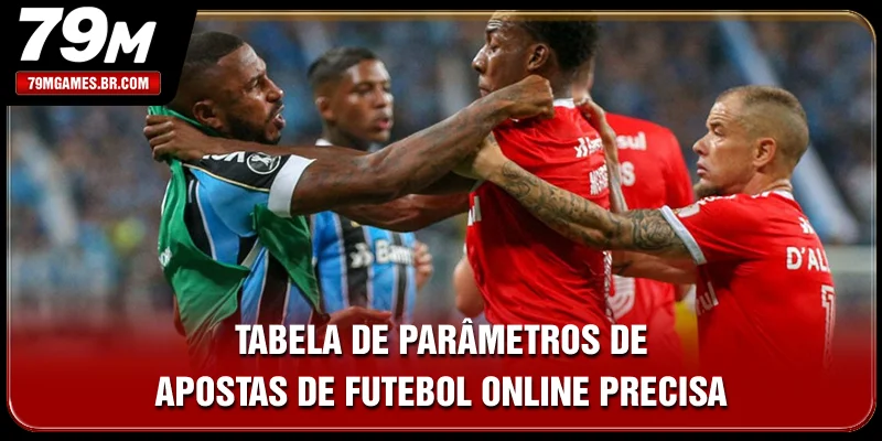 Tabela de parâmetros de apostas de futebol online precisa
