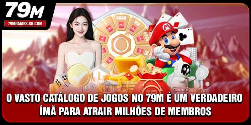 O vasto catálogo de jogos no 79M é um verdadeiro ímã para atrair milhões de membros